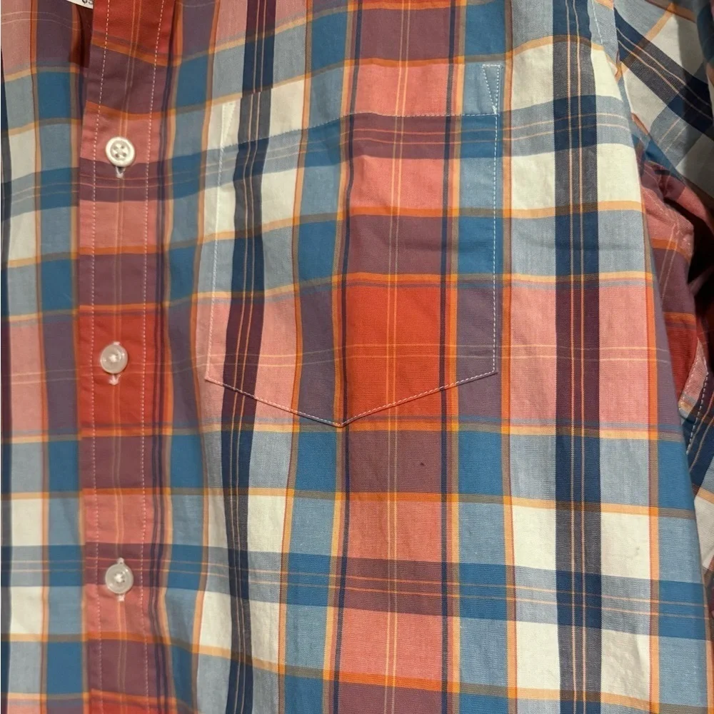 NWT J.Crew Flex Washed Plaid Button Down Shirt Size Small